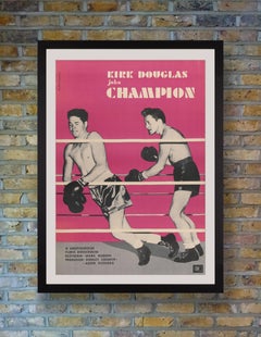 "Champion" Original Vintage Movie Poster, Polish, 1961