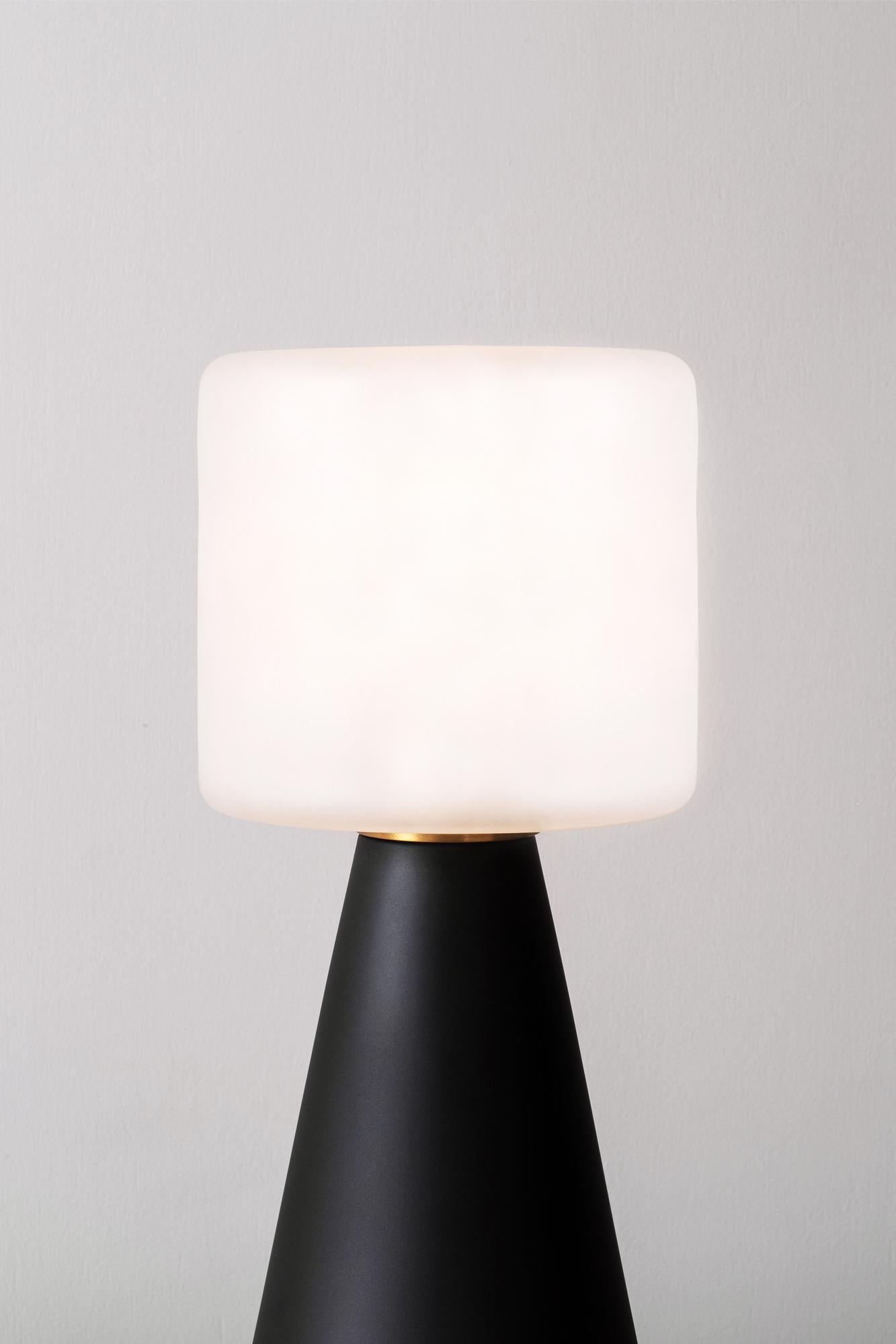 Champion Table Lamp Made with Handblown Glass In New Condition For Sale In Los Angeles, CA