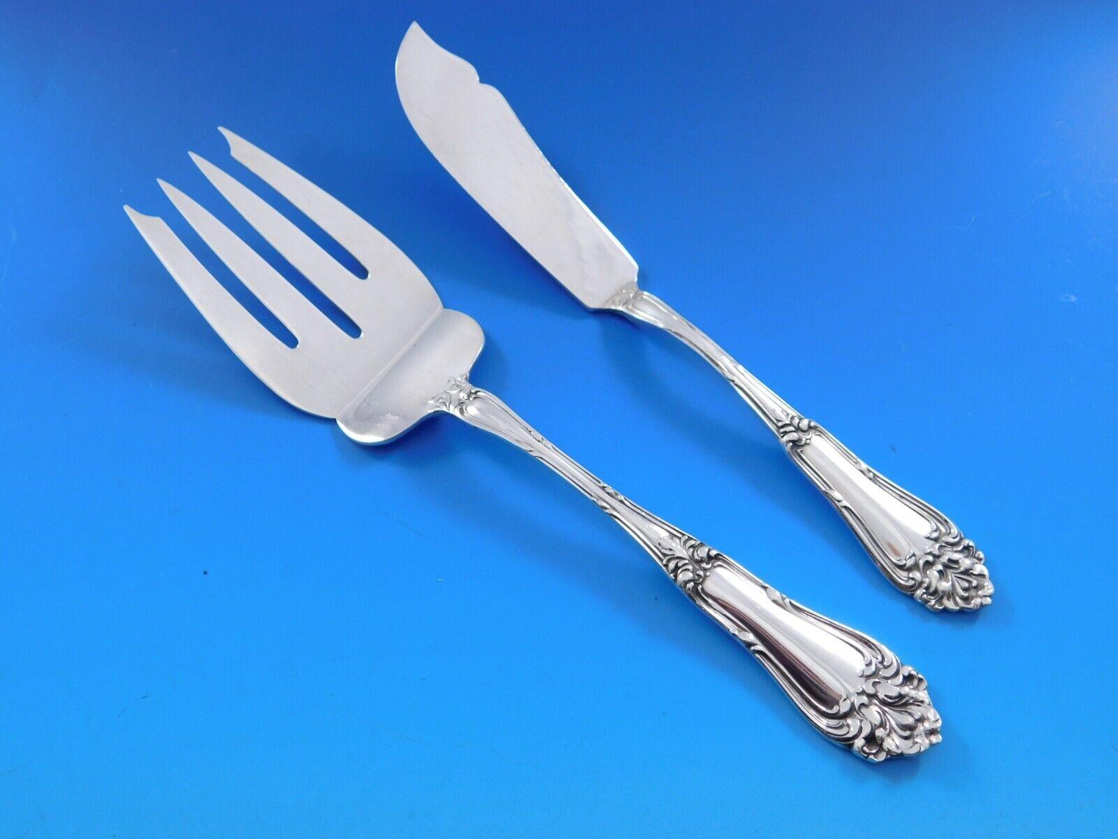 Champlain by Amston Sterling Silver Flatware Service for 12 Set 77 Pieces For Sale 1