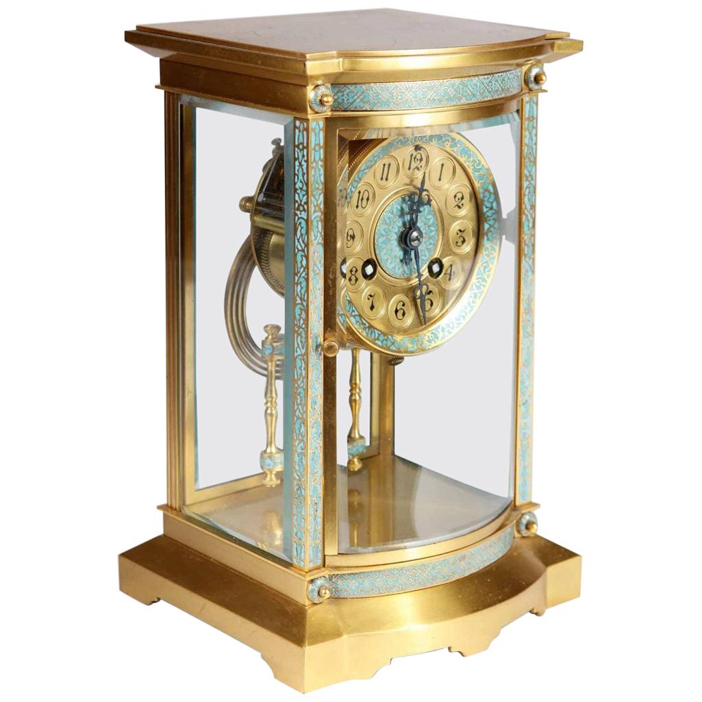 Champlevé 8 Day French Carriage Clock