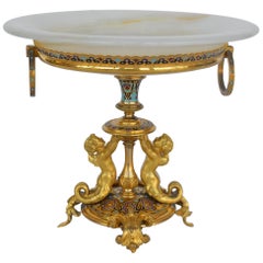 Champleve Centerpiece Tazza