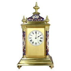 Champlevé Enamel Mantel Clock