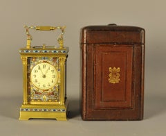 Champleve Repeating Carriage Clock