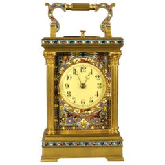 Champleve Repeating Carriage Clock