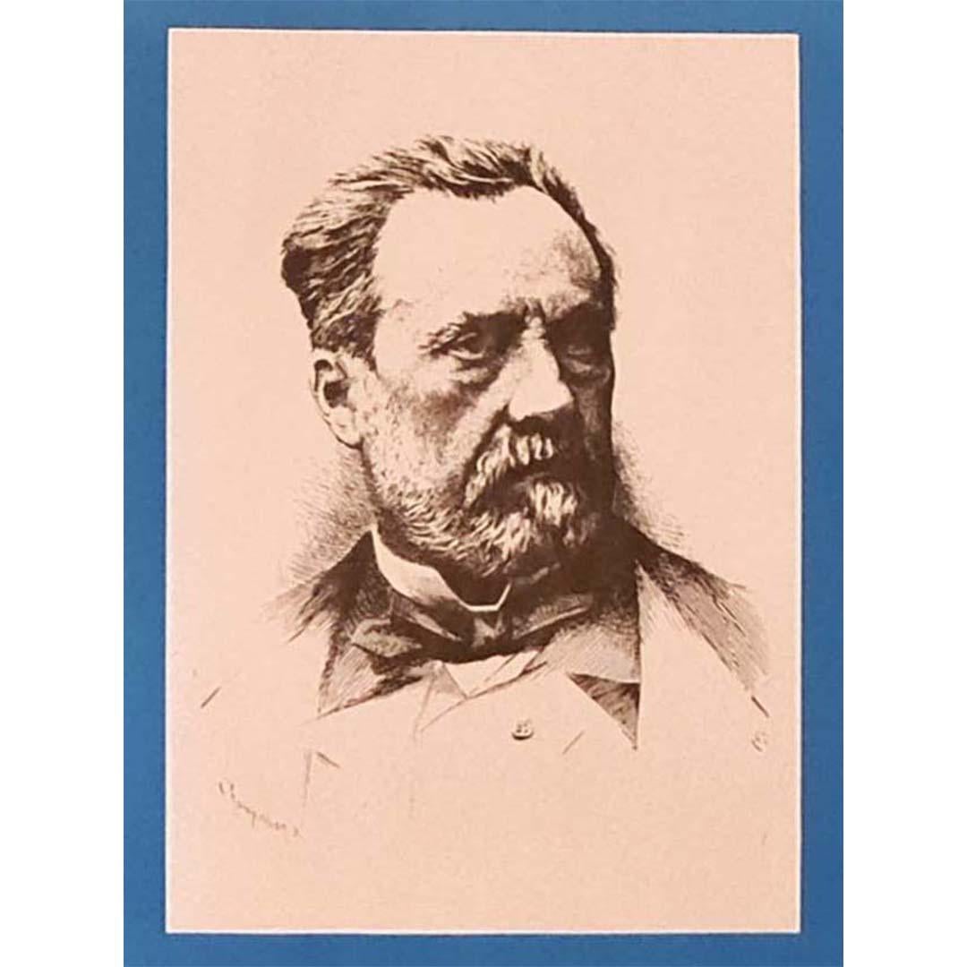 Original poster for the Hundred and fiftieth anniversary of Louis Pasteur For Sale 1