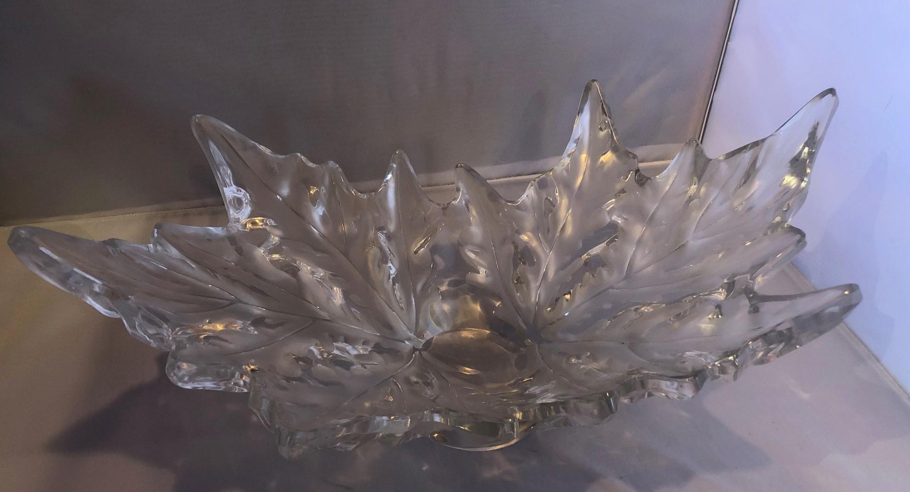 French Champs-Élysées Crystal Bowl by Lalique For Sale