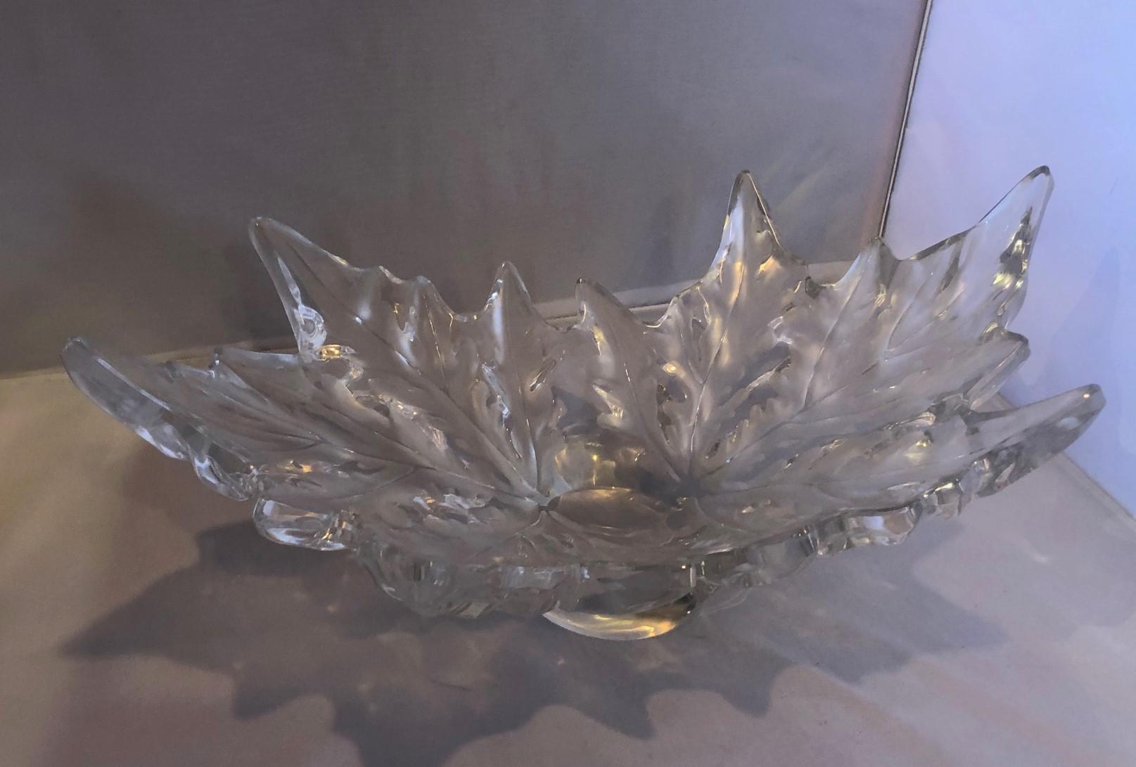 Champs-Élysées Crystal Bowl by Lalique In Good Condition For Sale In San Diego, CA