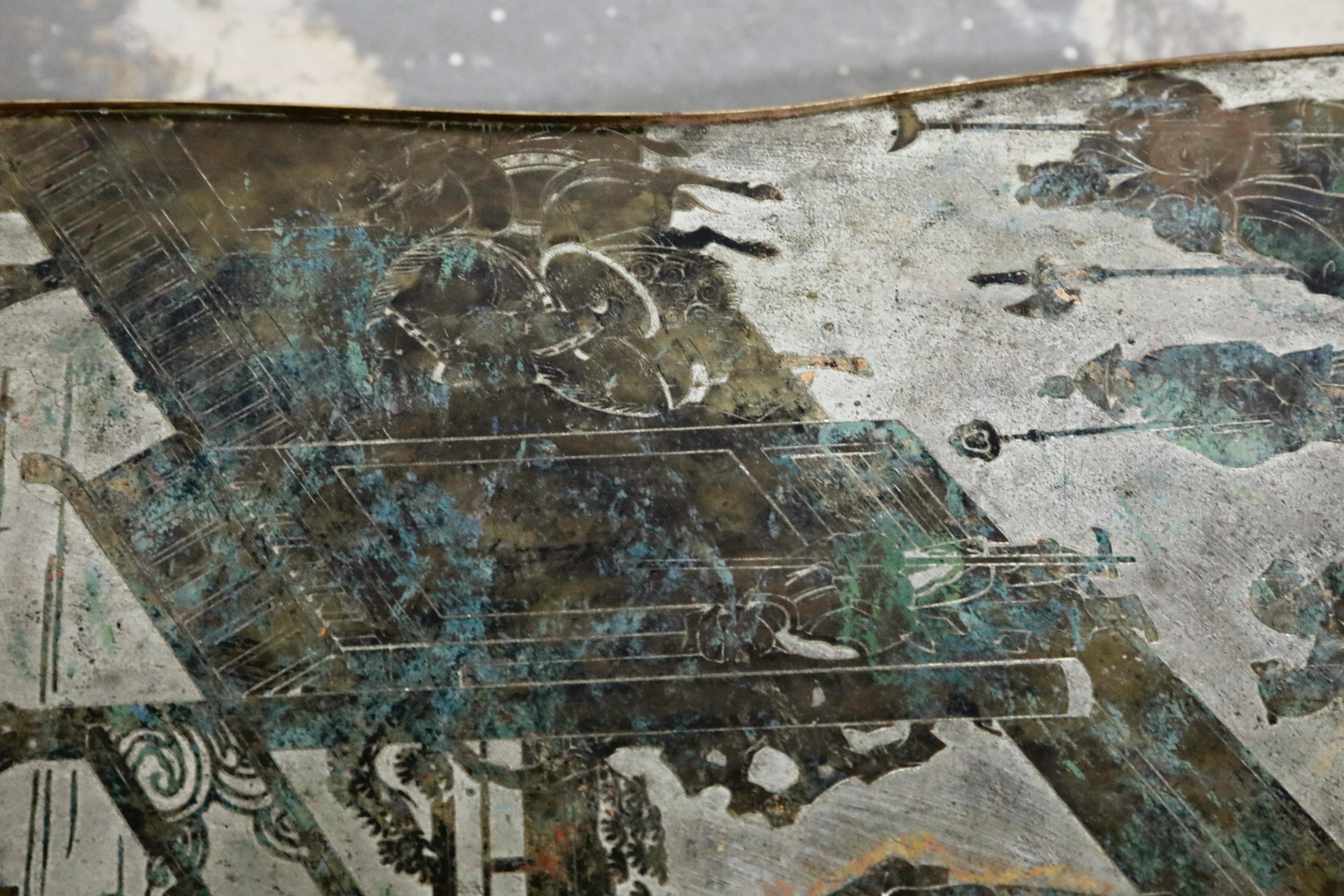 'Chan 140' Polychromed Bronze Cocktail Table by Philip & Kelvin LaVerne, Signed 8