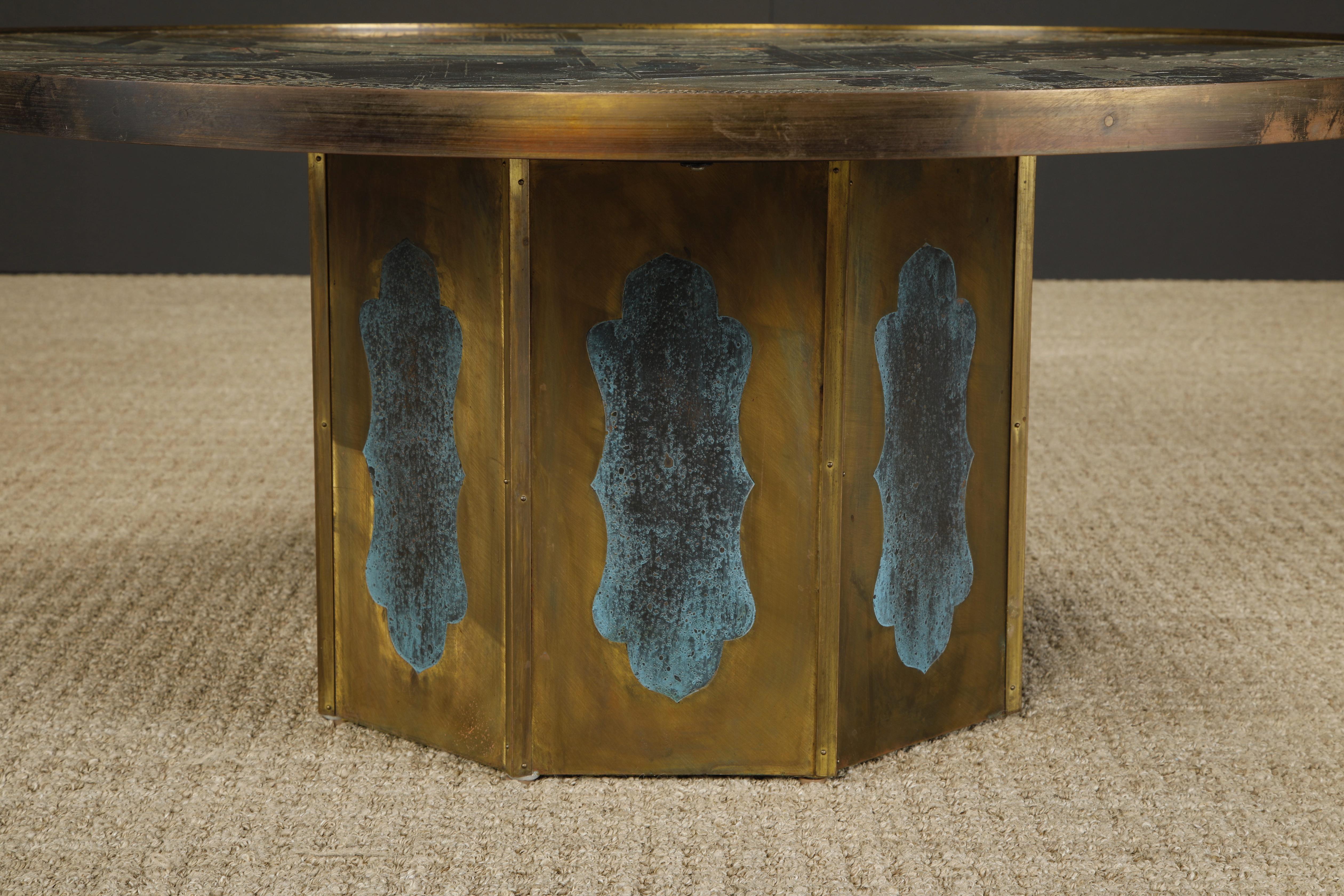 'Chan' Bronze Cocktail Table by Philip & Kelvin LaVerne, 1960s, Signed For Sale 13