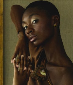 Chan Earrings Studs in 14k Yellow Gold