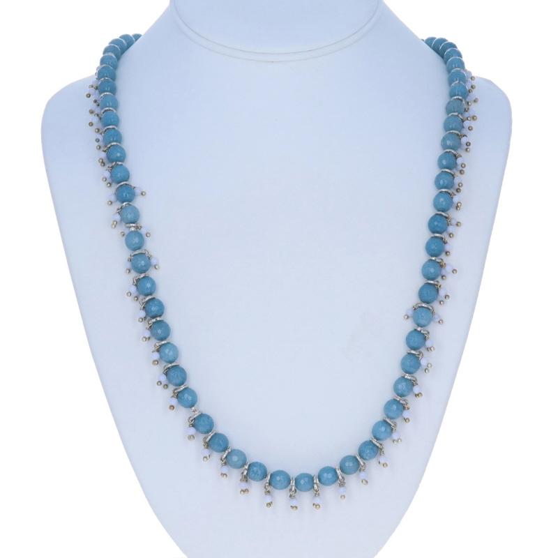 Perlina Chan Luu Quartzite Agate Faceted Bead Necklace 26