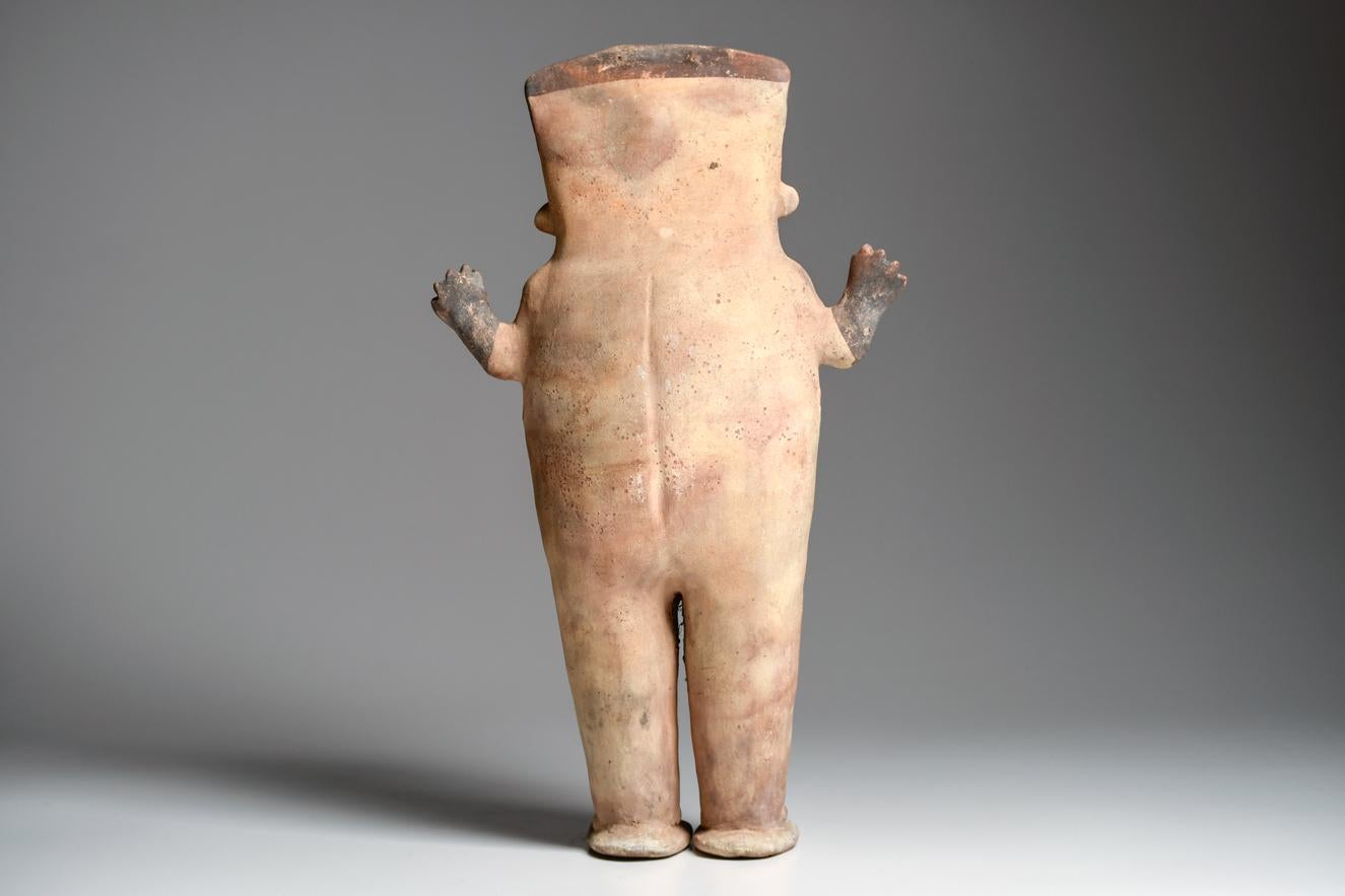 South American Chancay Large Standing Female Figure For Sale