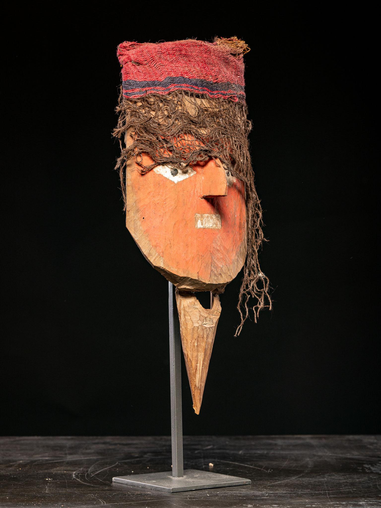 Peruvian Chancay original Mummy Bundle Mask For Sale