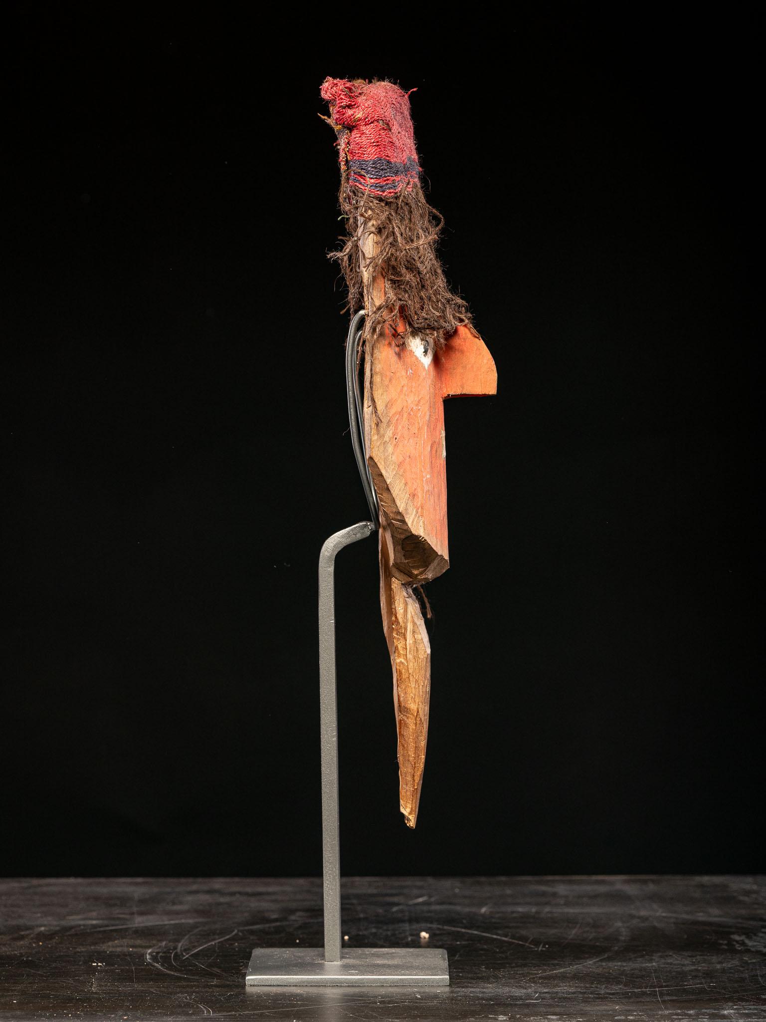 Hand-Crafted Chancay original Mummy Bundle Mask For Sale