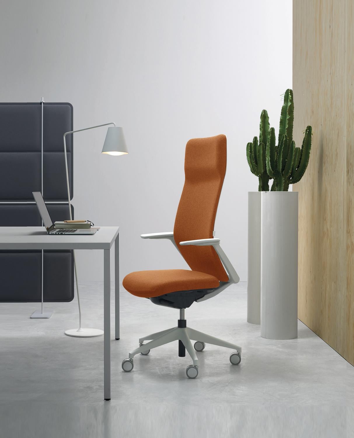 Italian Chance Soft Advanced Managerial Upholstered Armchair by Quinti Sedute For Sale