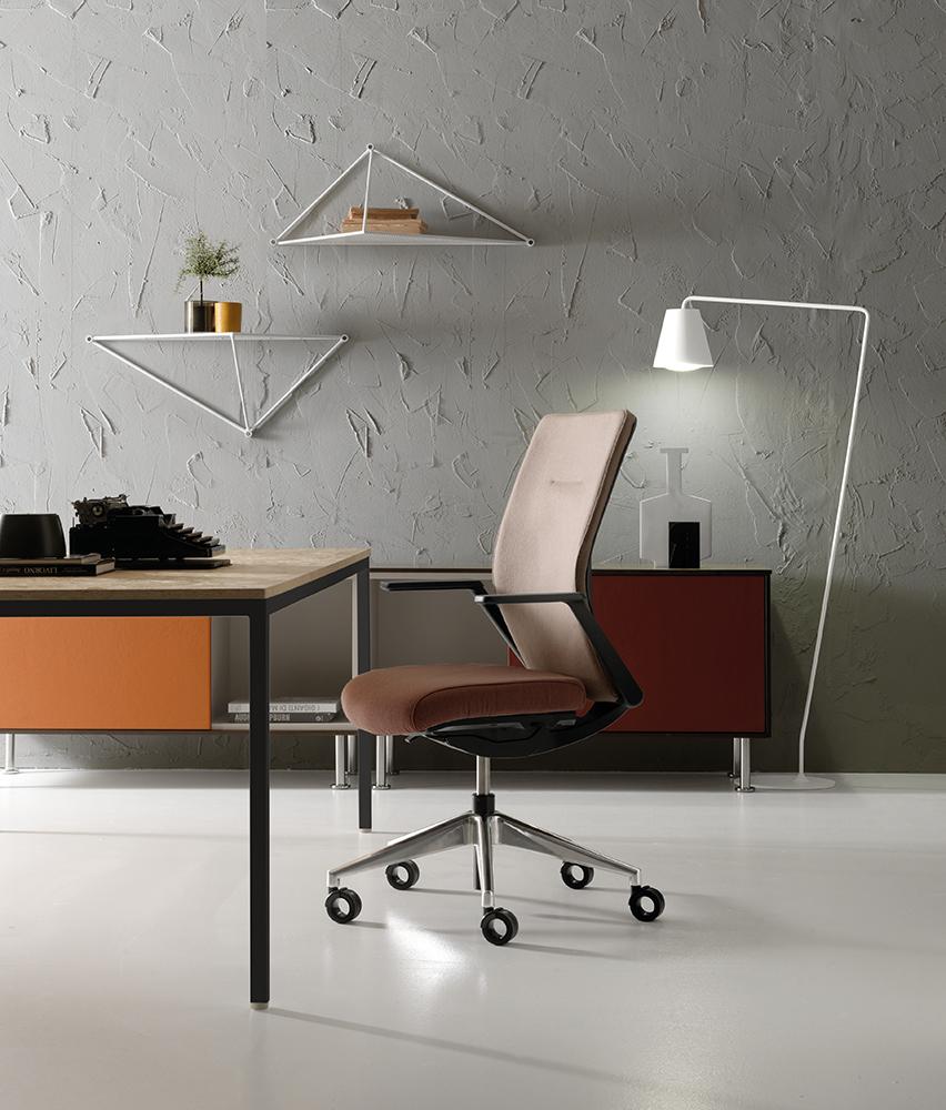 Other Chance Soft Advanced Managerial Upholstered Armchair by Quinti Sedute For Sale