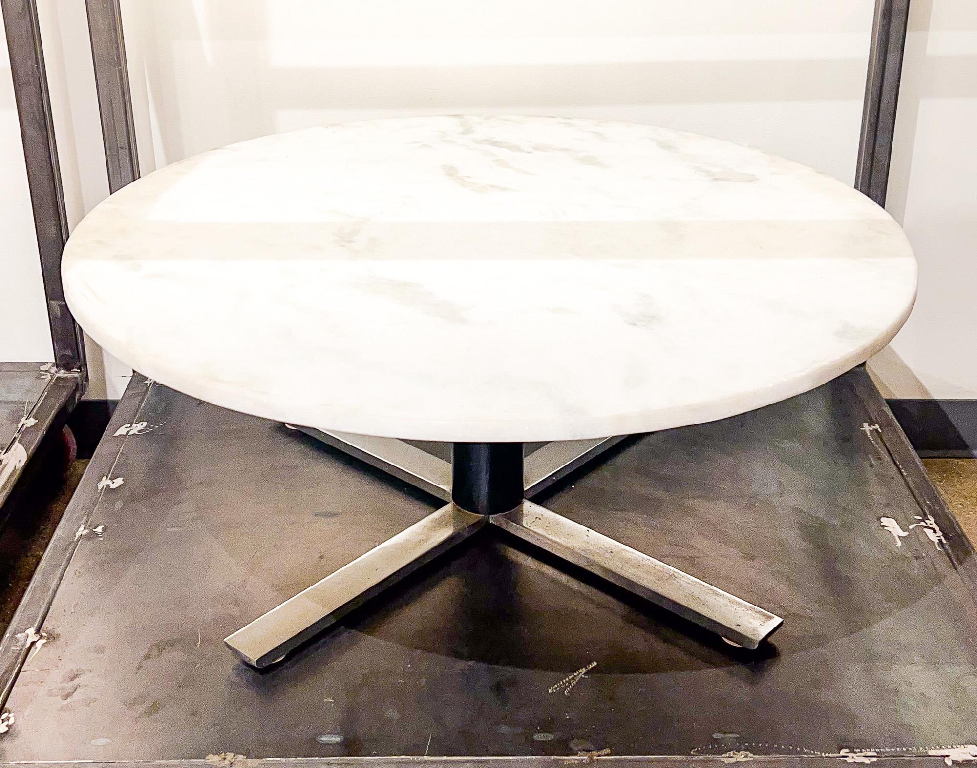 Mid-Century Modern “Chancellor” Coffee Table with Marble Top by Jorge Zalszupin, c. 1960 For Sale