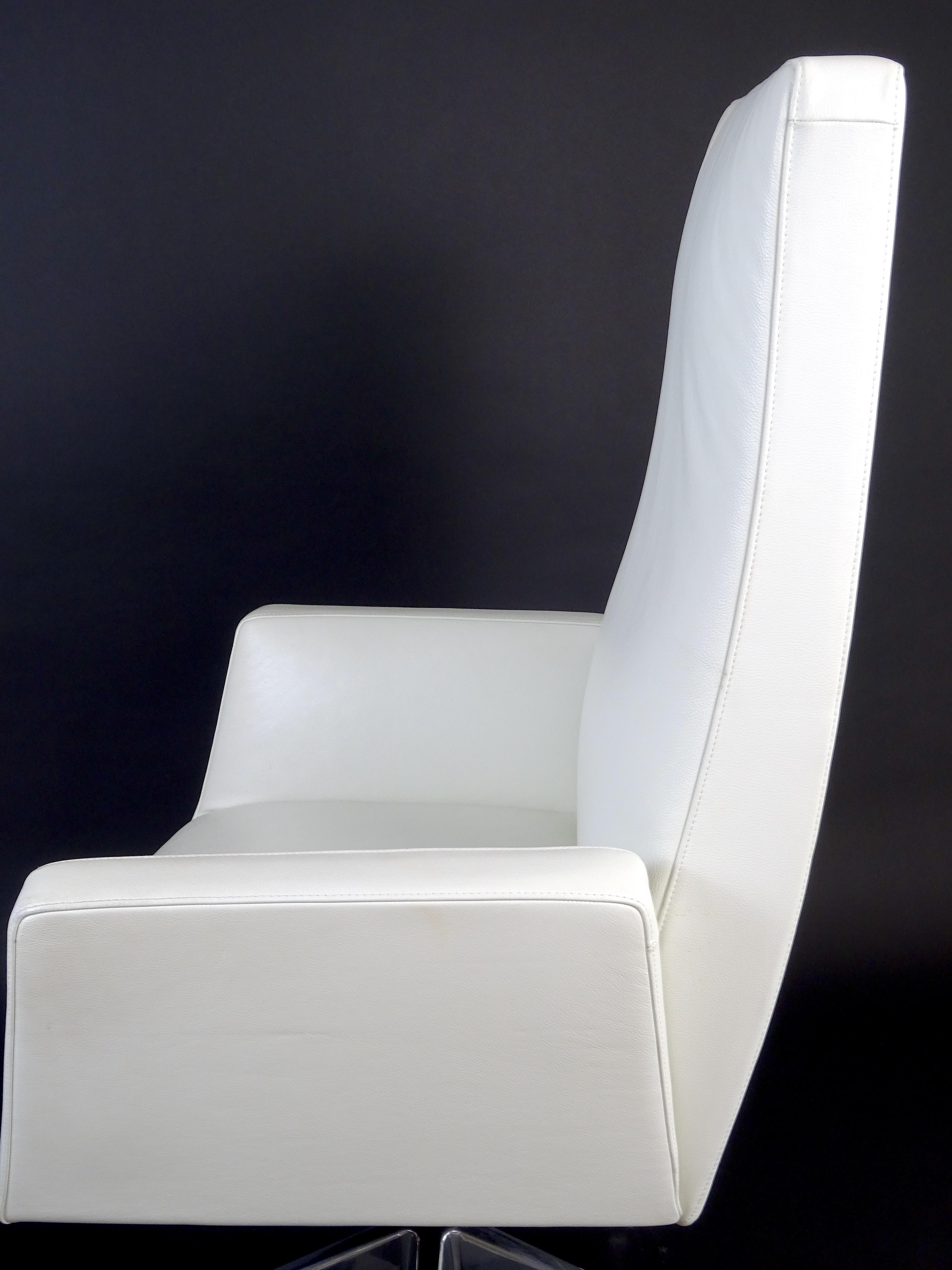 Chancellor President Swivel Chair by Livore, Altherr & Modina for Poltrona Frau In Good Condition In Vicenza, VI