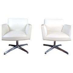 "Chancellor Visitor" Swivel Chairs by Livore, Altherr & Modina for Poltrona Fra