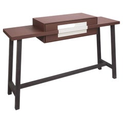 Table console en cuir Chanda