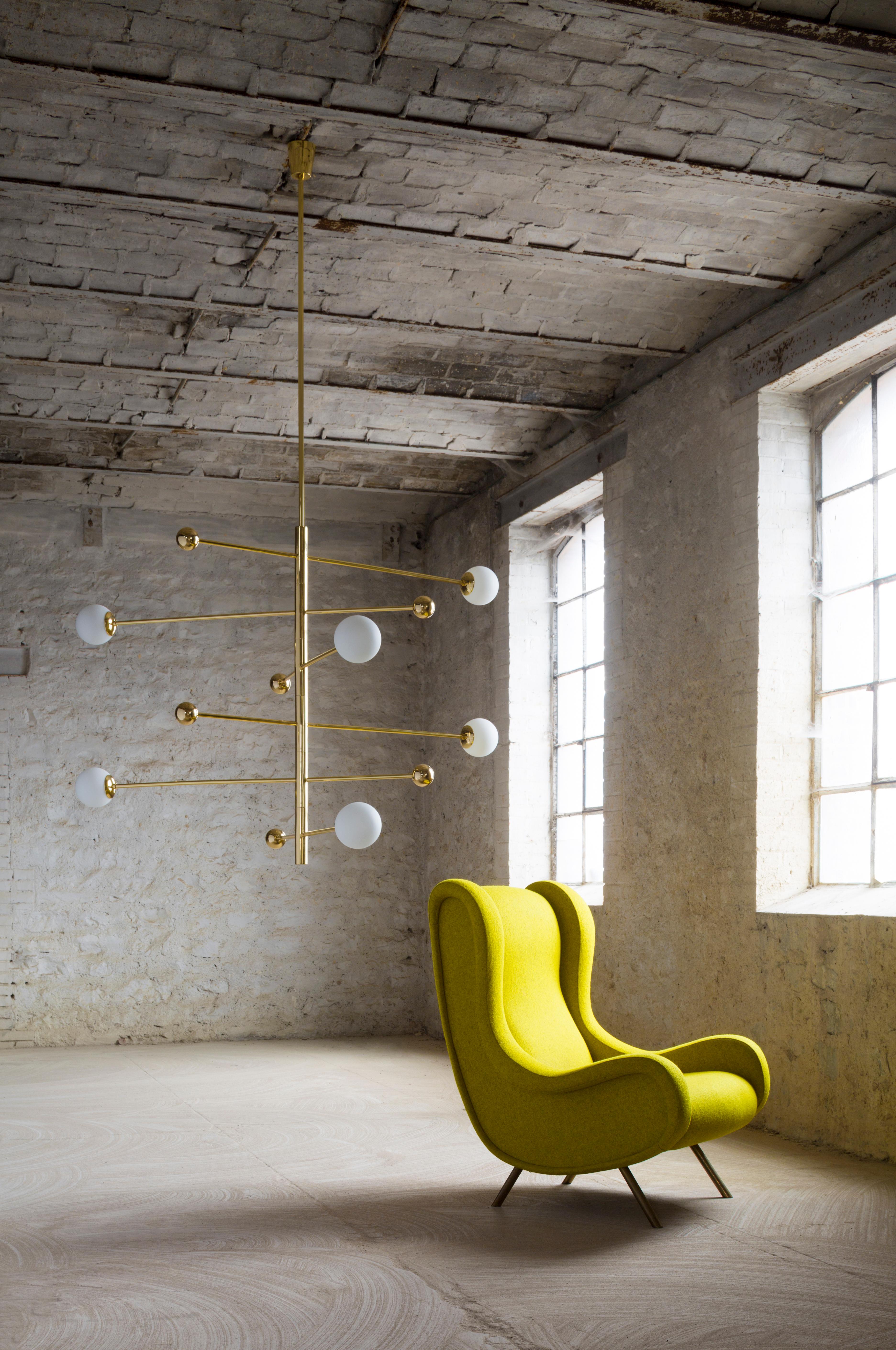 Brass Chandelier 08 V1 by Magic Circus Editions For Sale