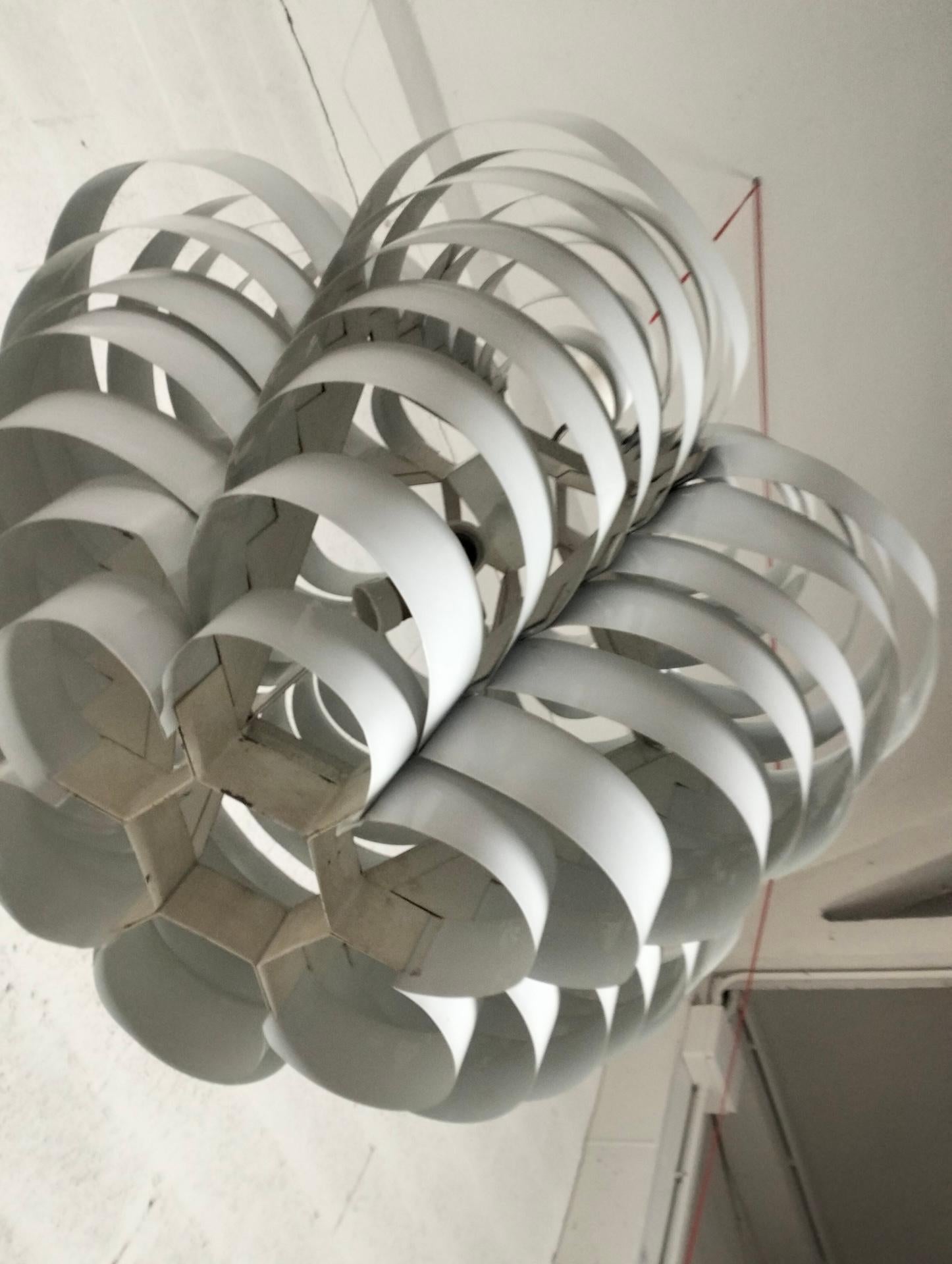 Chandelier 1772 Tornado by Elio Martinelli for Martinelli Luce, 70s For Sale 5
