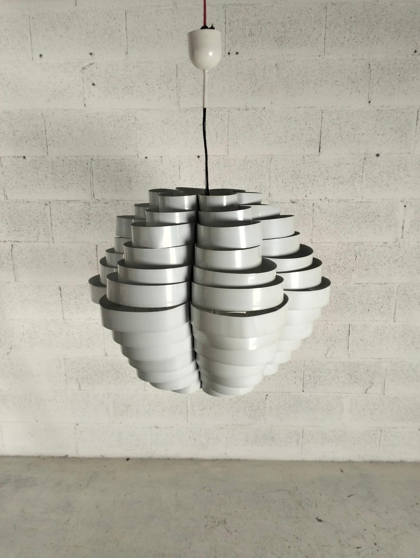 Mid-Century Modern Chandelier 1772 Tornado by Elio Martinelli for Martinelli Luce, 70s For Sale