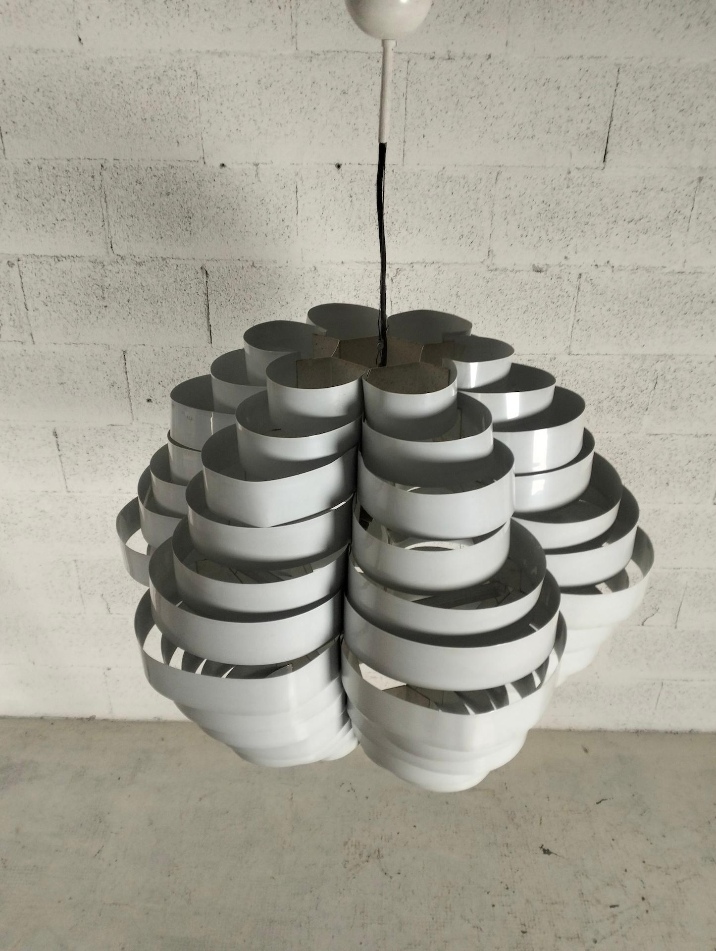 Chandelier 1772 Tornado by Elio Martinelli for Martinelli Luce, 70s In Good Condition For Sale In Padova, IT
