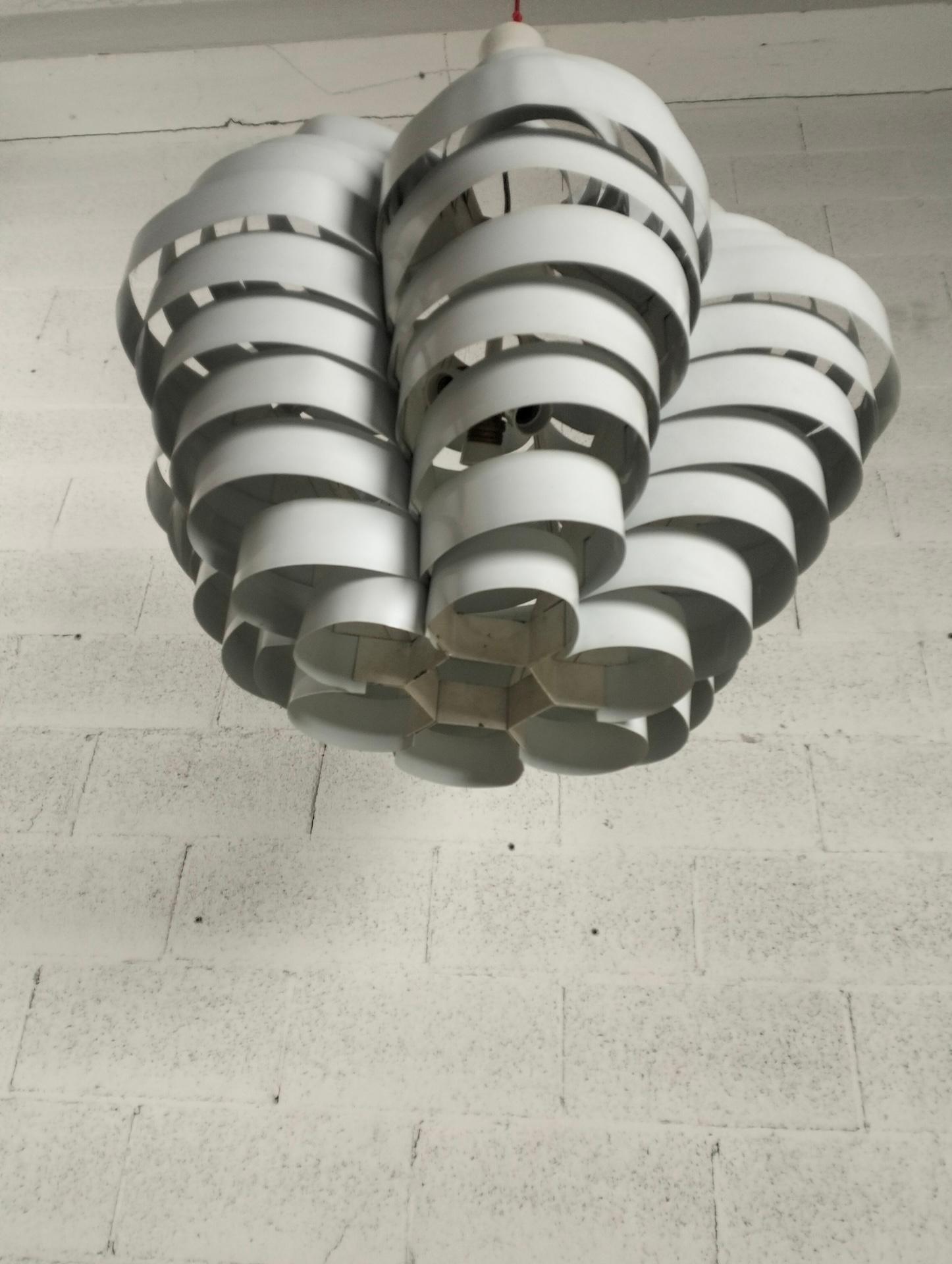 Metal Chandelier 1772 Tornado by Elio Martinelli for Martinelli Luce, 70s For Sale