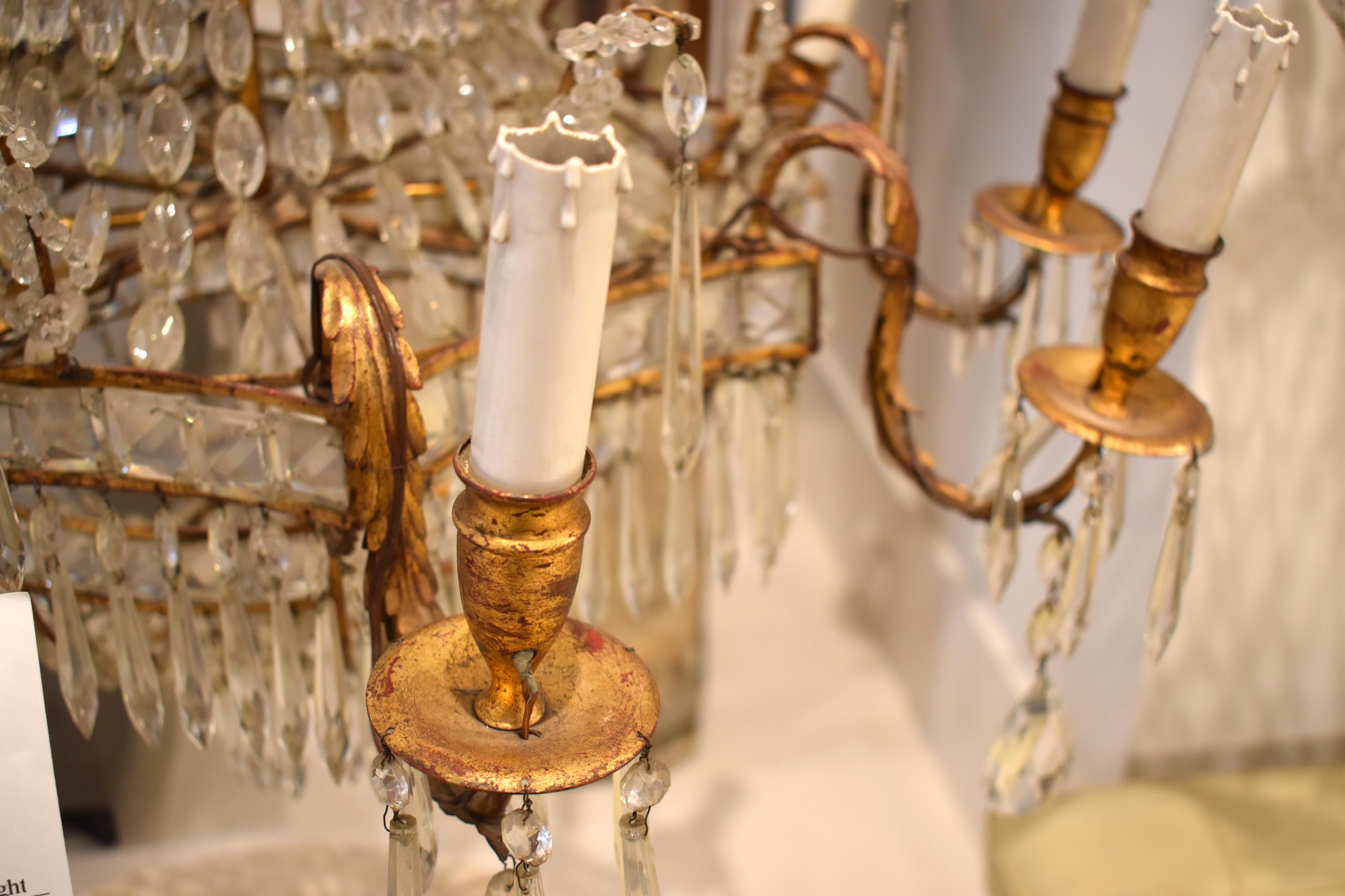 Chandelier, 19th Century, Russian or Swedish 8 Light For Sale 1