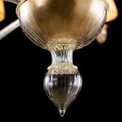 Chandelier 6+6+6 Arms Crystal-Amber Murano Glass, Amber Lampshades by Multiforme