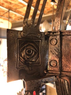 Chandelier Arts and Crafts In Style of Charles Rennie Mackintosh, 1883