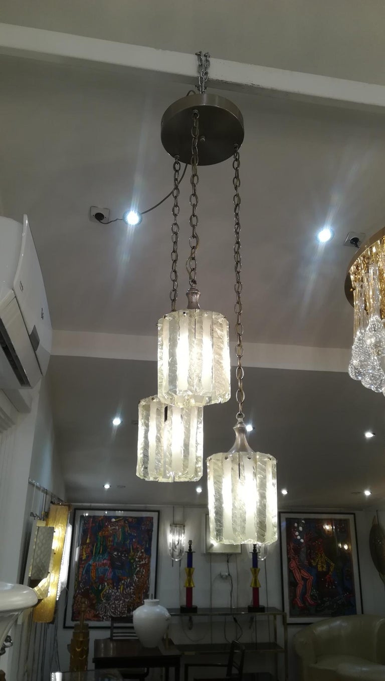Chandelier Attrib. Max Ingrand, circa 1950 In Excellent Condition For Sale In Saint-Ouen, FR