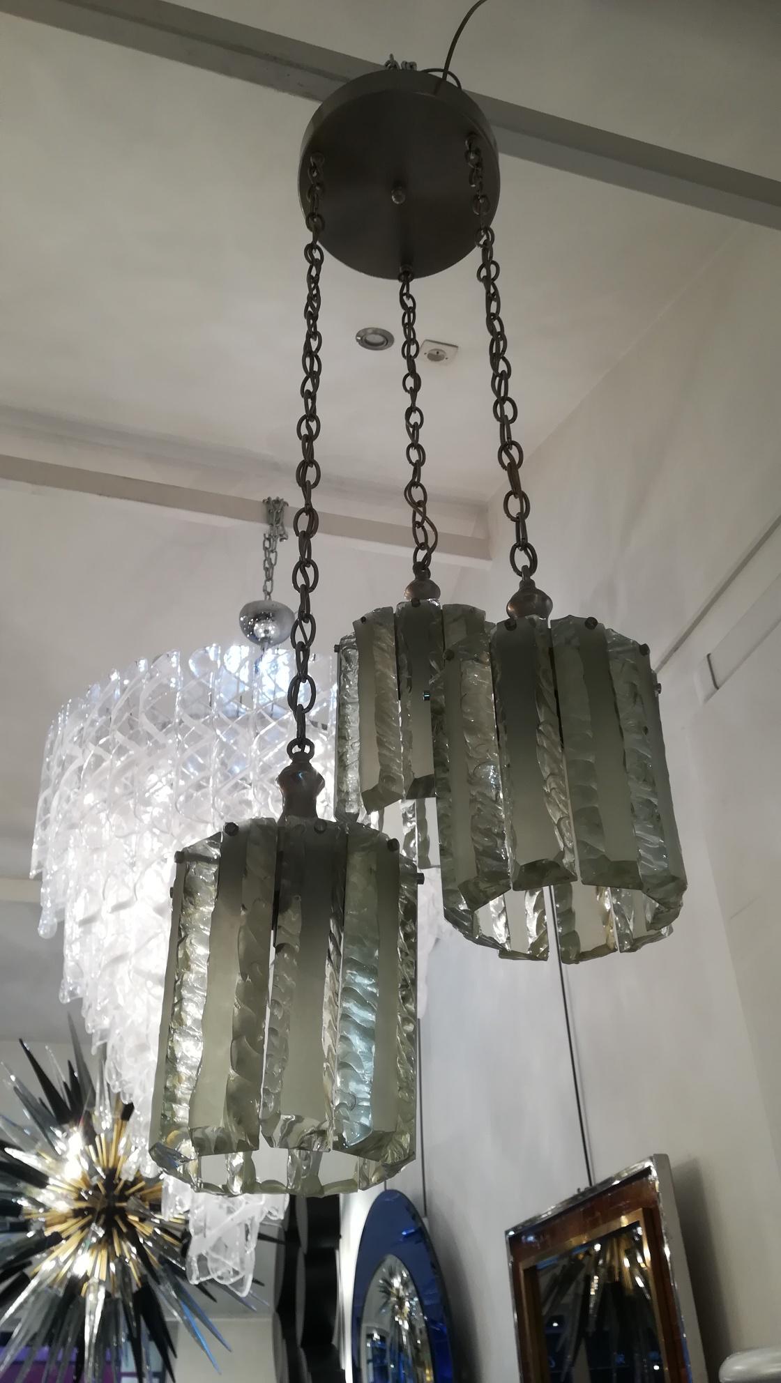 Chandelier Attrib. Max Ingrand, circa 1950 For Sale 2