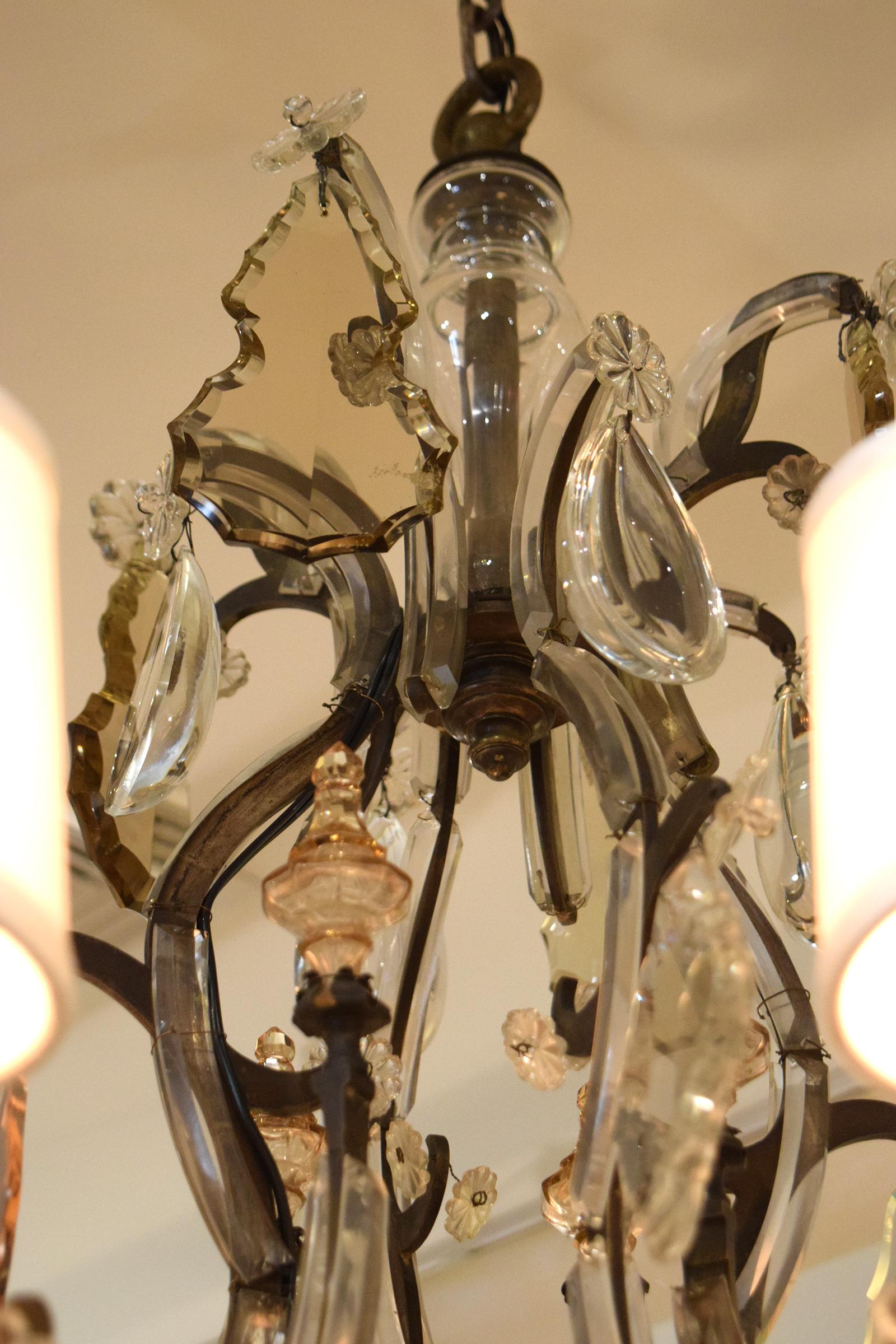 Chandelier Attributed to Bagues For Sale 3
