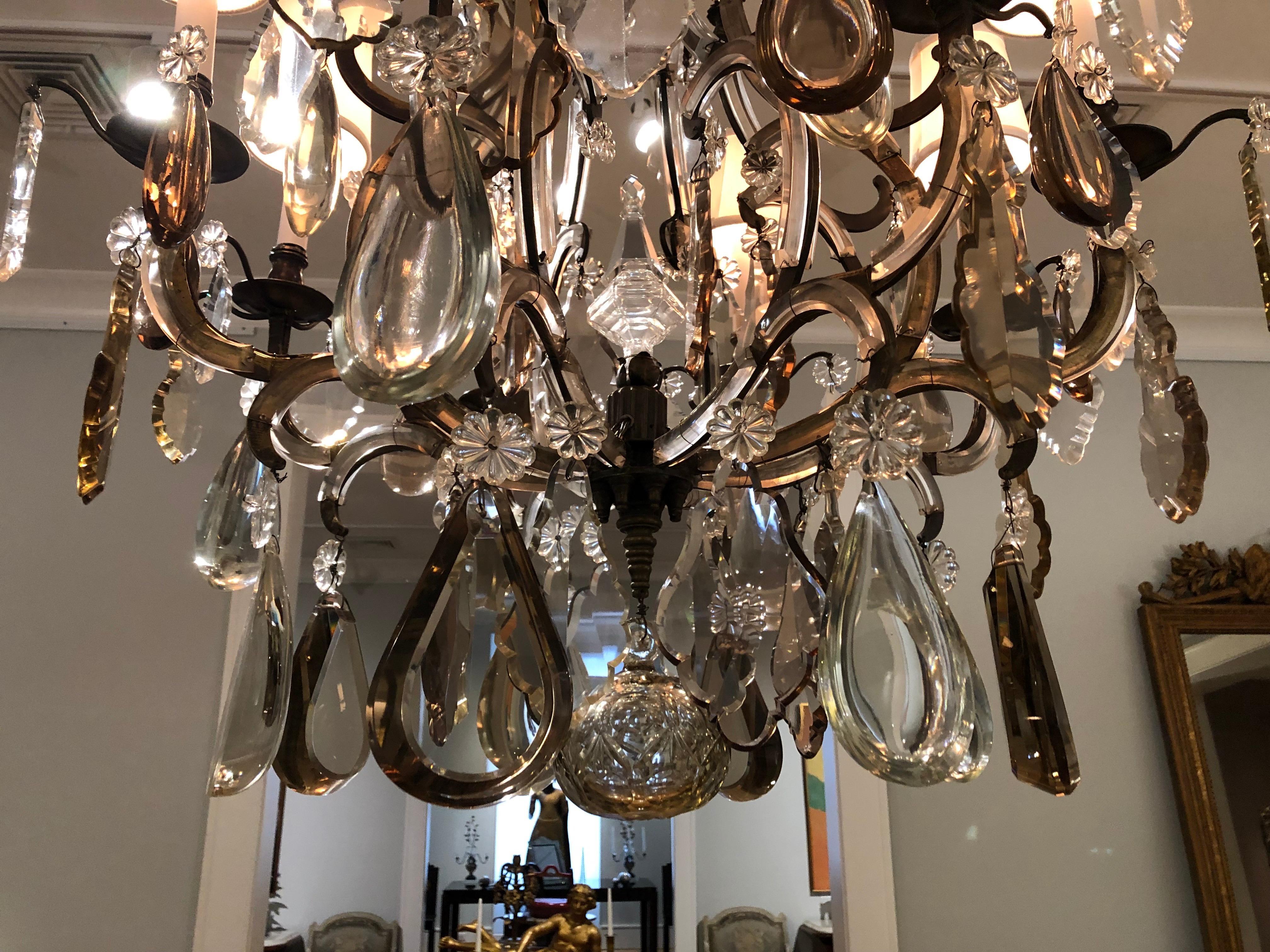 Chandelier Attributed to Bagues In Good Condition In New York, NY