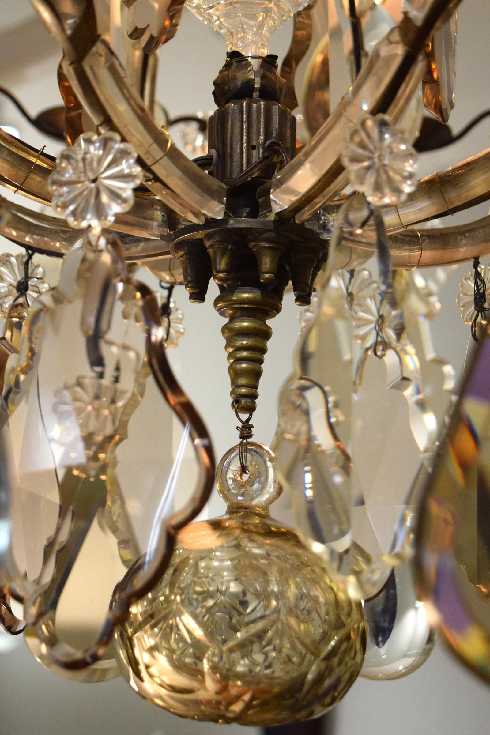 Mid-20th Century Chandelier Attributed to Bagues