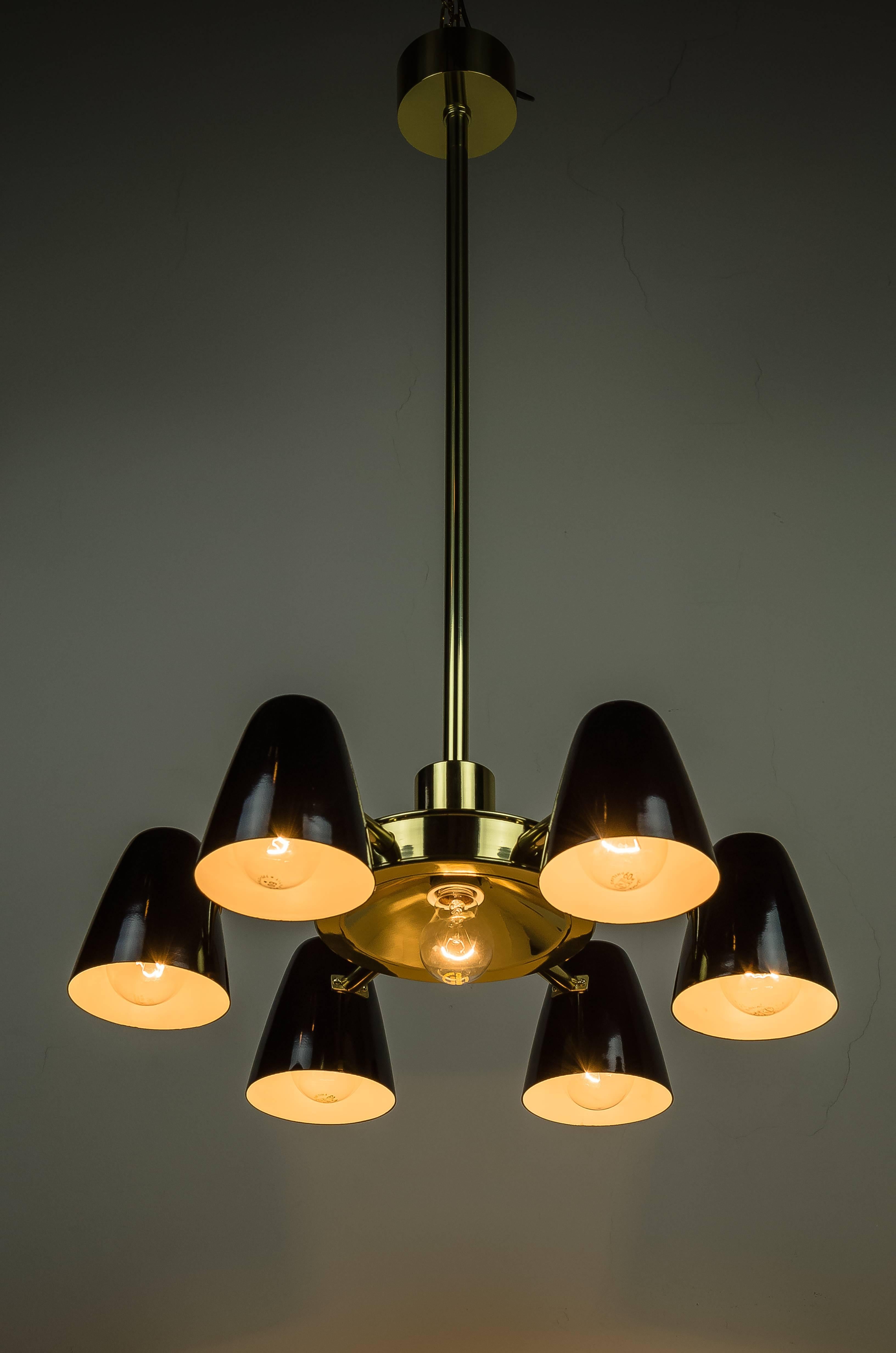 Mid-Century Modern Chandelier Stilnovo Style, circa 1958 For Sale