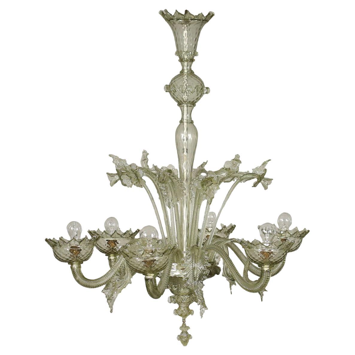 Chandelier Blown Glass Murano Italy Early 20th Century