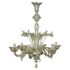 Chandelier Blown Glass Murano Italy Early 20th Century