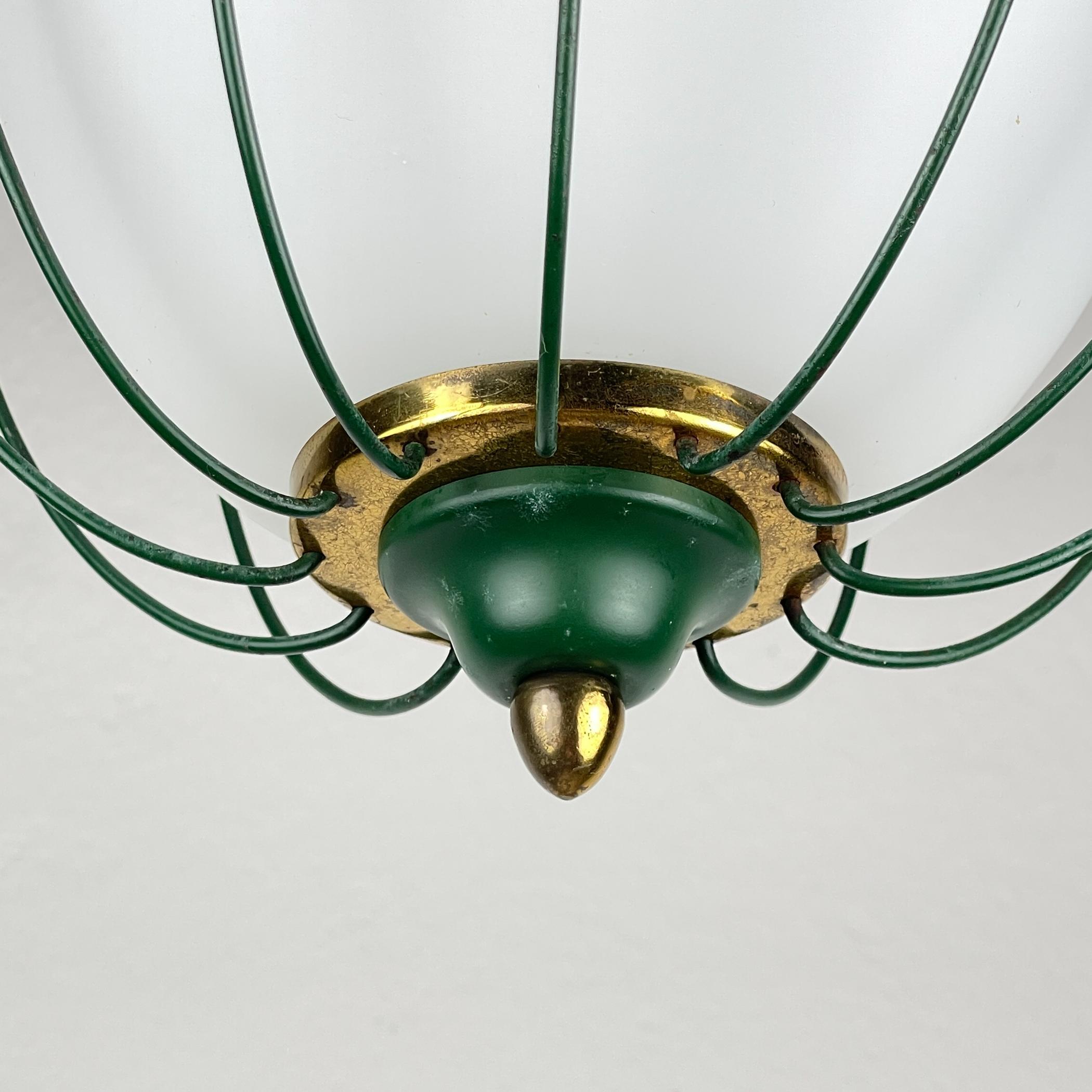 Mid-Century moderno Lampadario di Angelo Lelii per Arredoluce, Italia 1958 in vendita