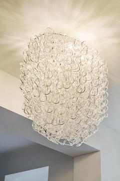 Lampadario di Angelo Mangiarotti del 1970 ca.
