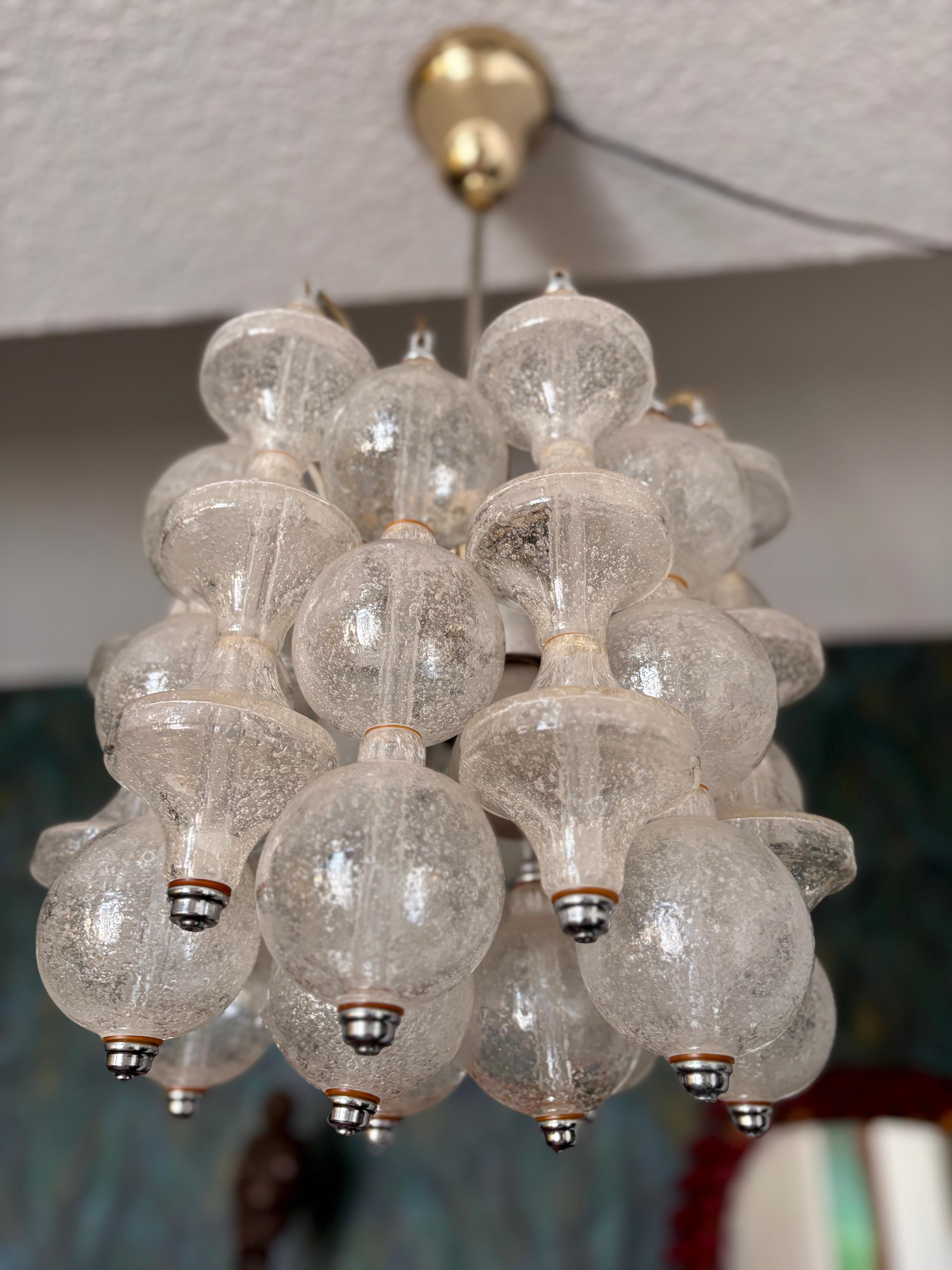 Chandelier by Archimede Seguso for Seguso 60s Italy For Sale 12