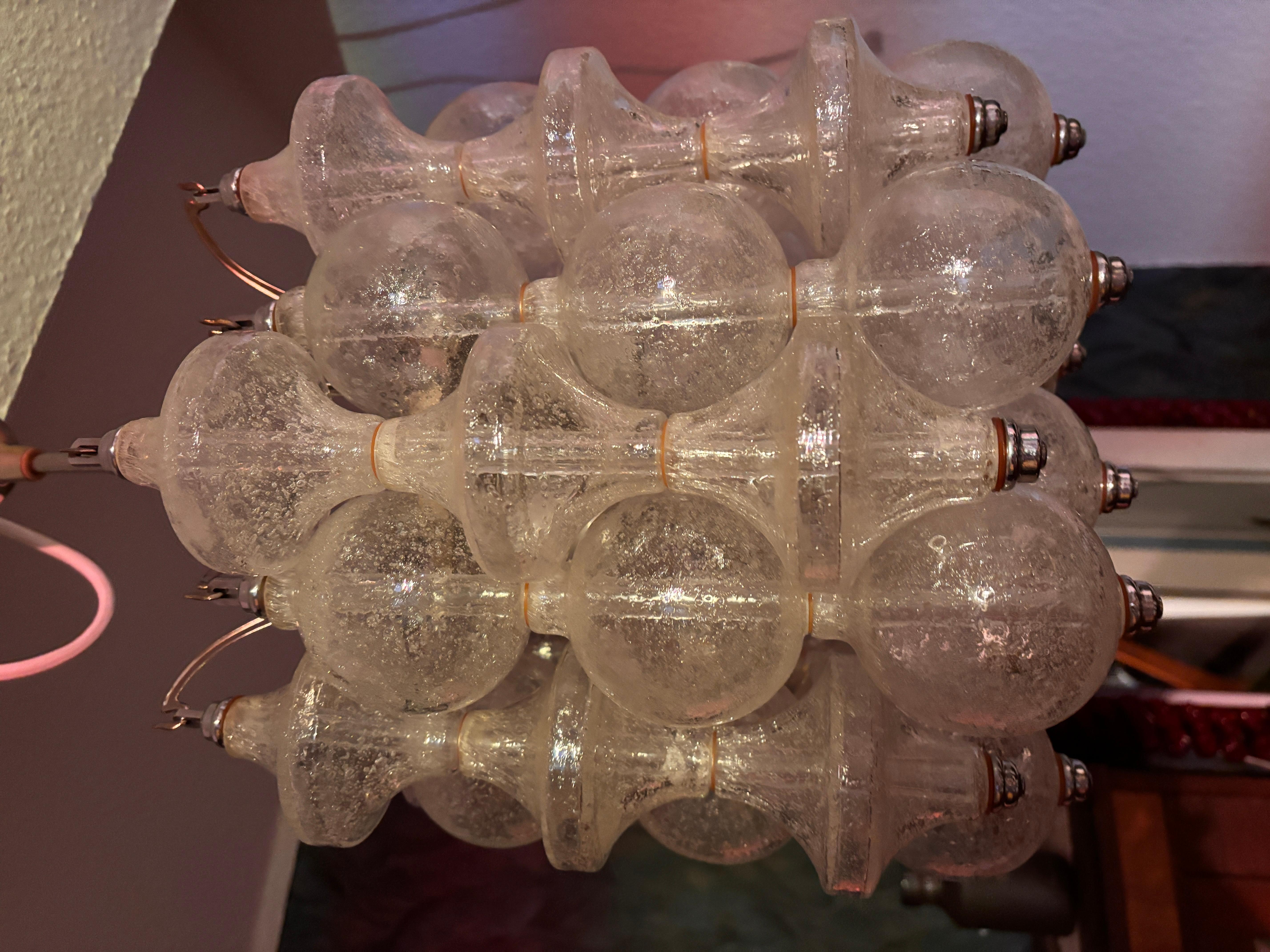 Mid-Century Modern Chandelier by Archimede Seguso for Seguso 60s Italy For Sale