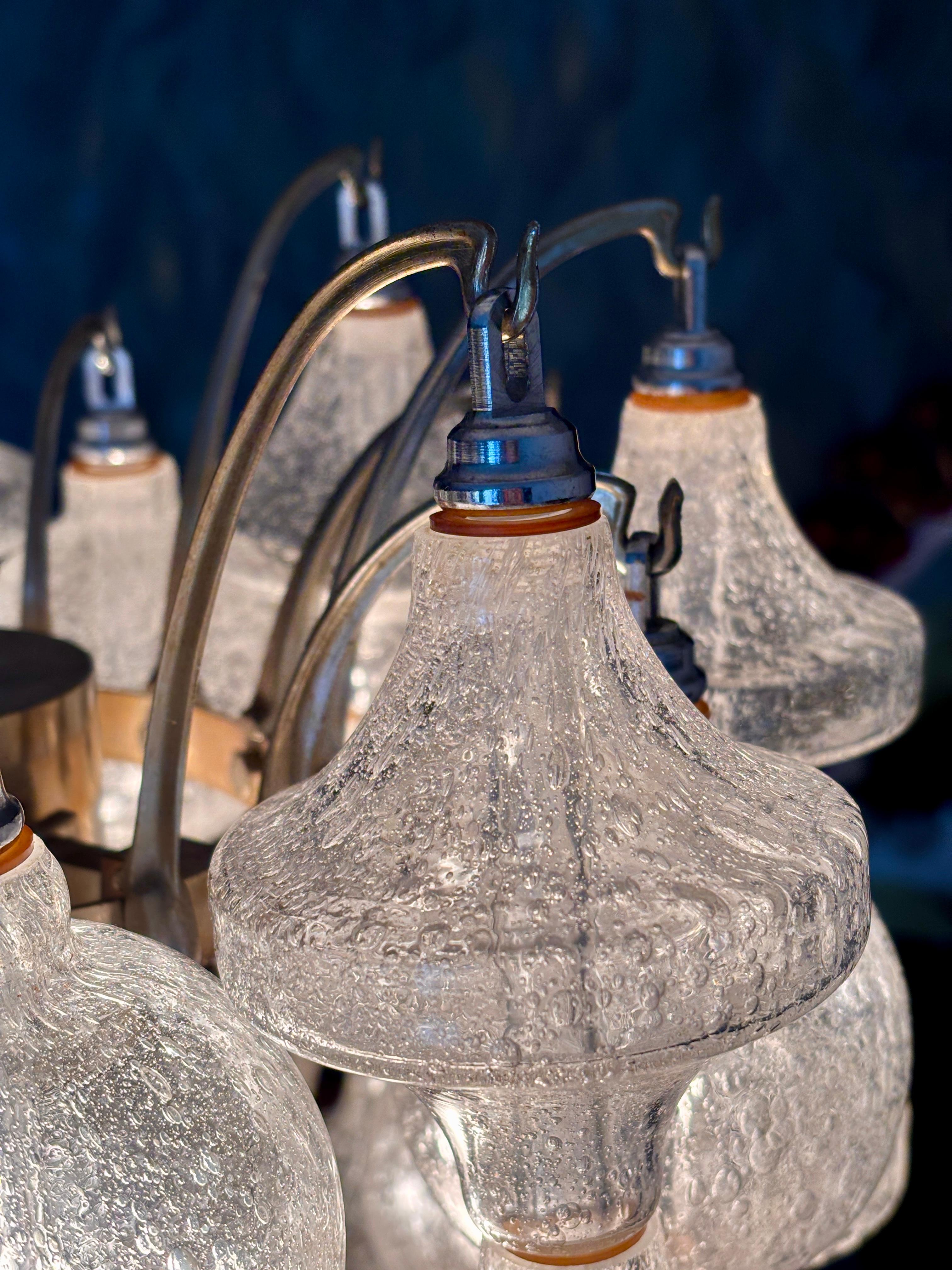 Metallo Lampadario di Archimede Seguso per Seguso 60s Italy in vendita