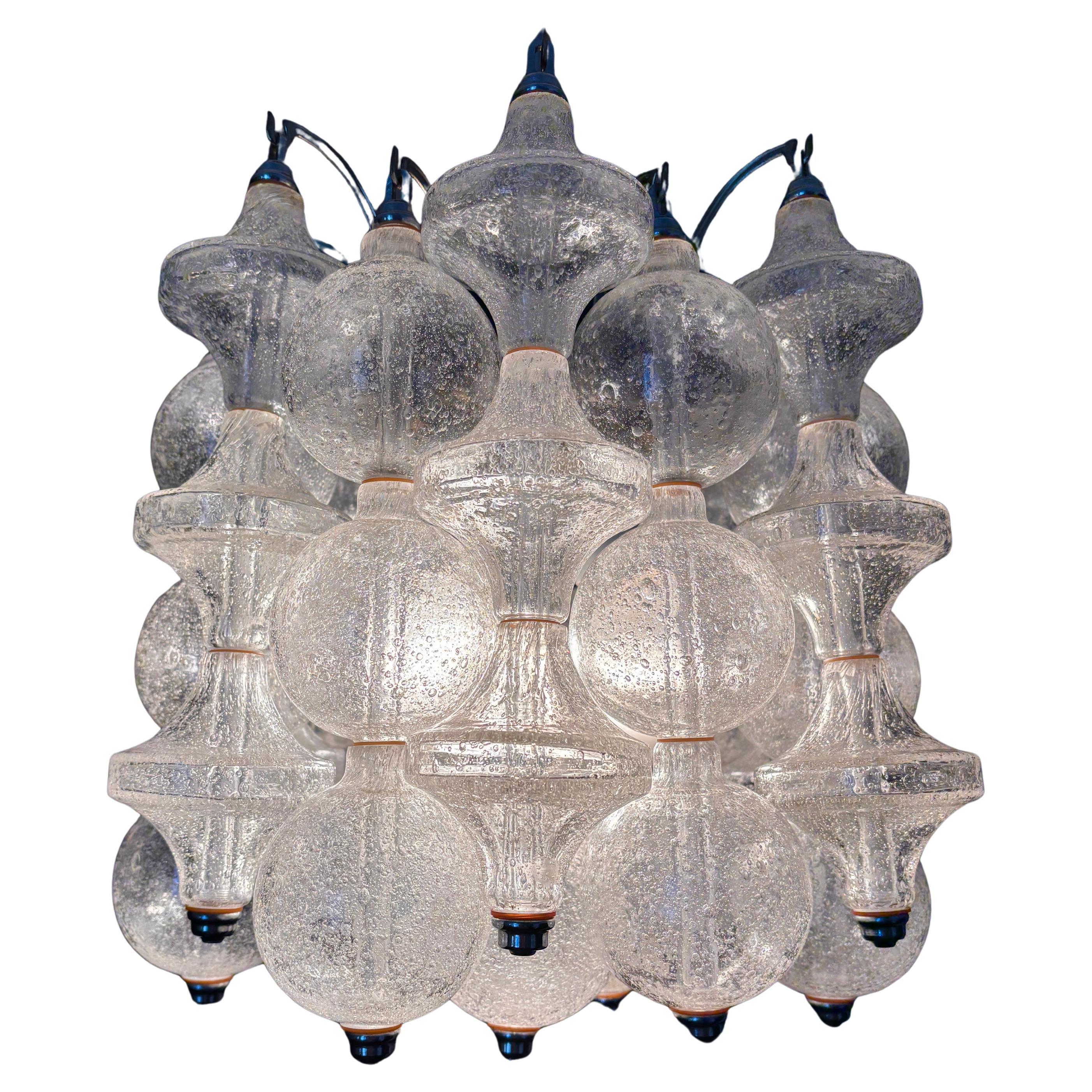 Chandelier by Archimede Seguso for Seguso 60s Italy For Sale