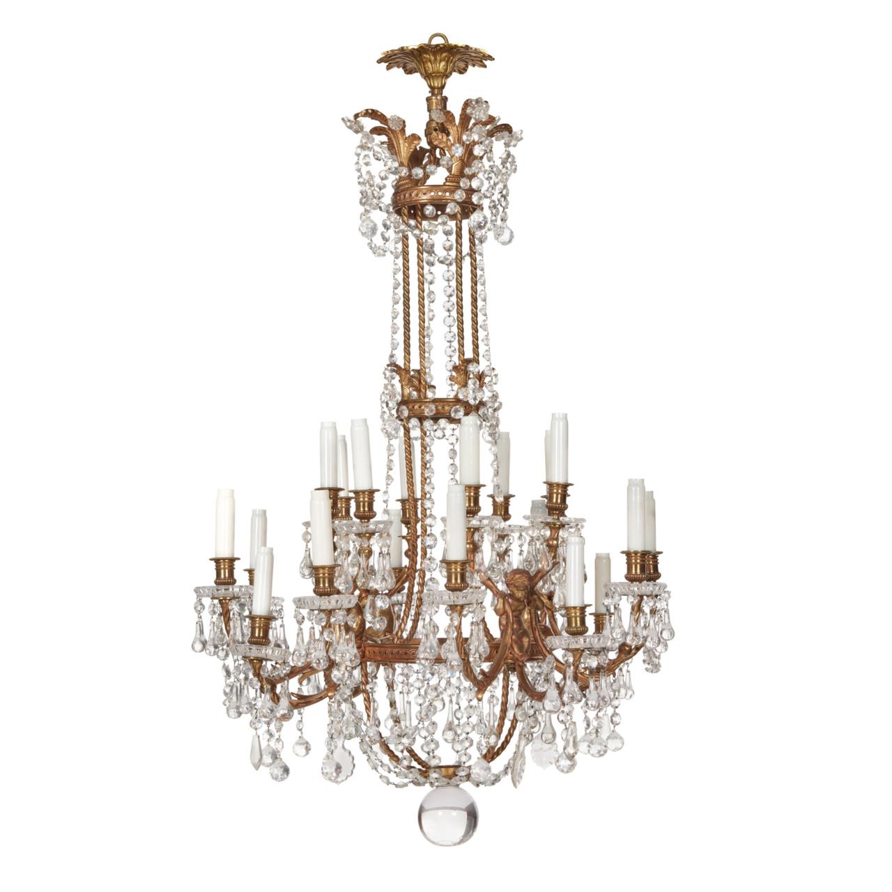 Chandelier by Baccarat, Circa 1900 In Good Condition In New York, NY