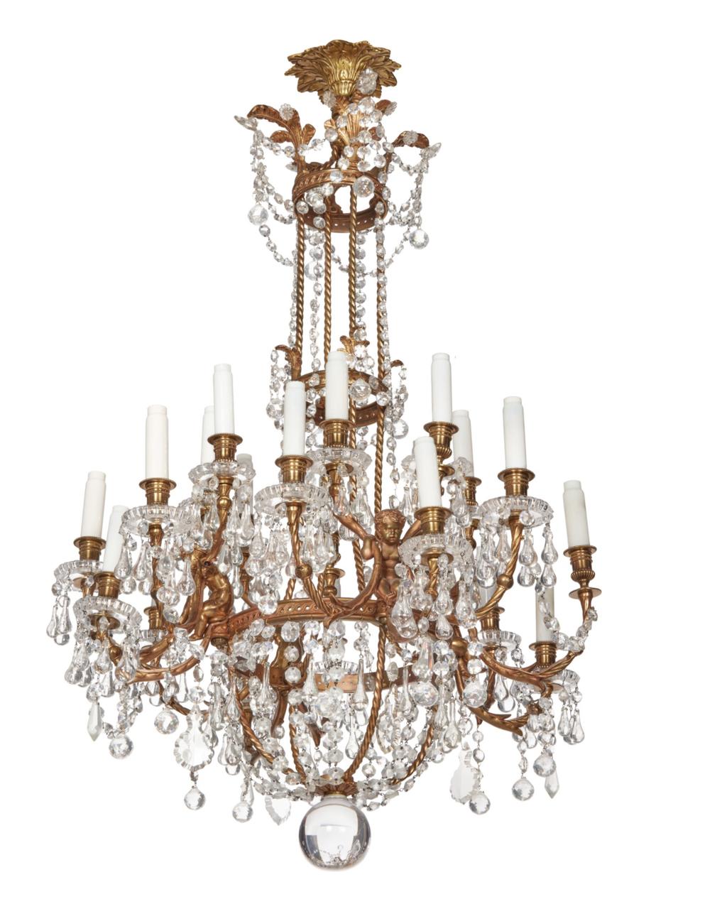 20th Century Chandelier by Baccarat, Circa 1900