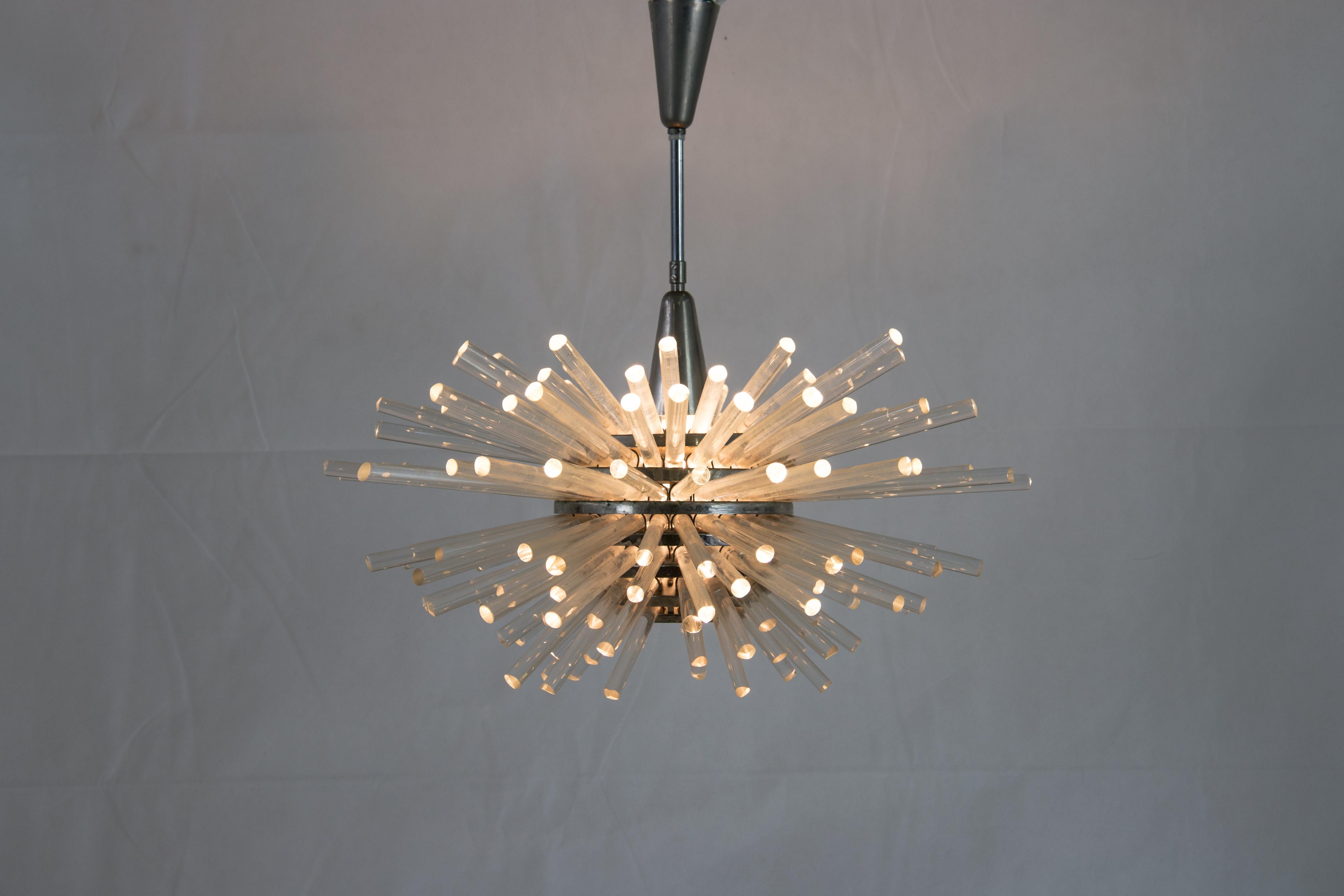 Mid-Century Modern Chandelier by Bakolowits & Söhne For Sale