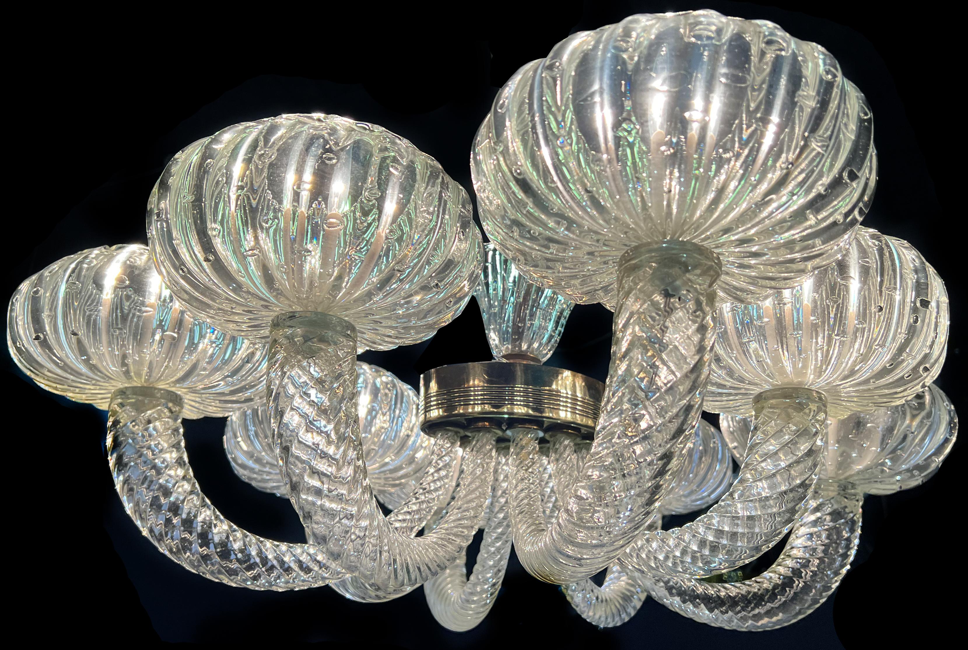 Lustre Barovier & Toso, Murano, 1940 en vente 4